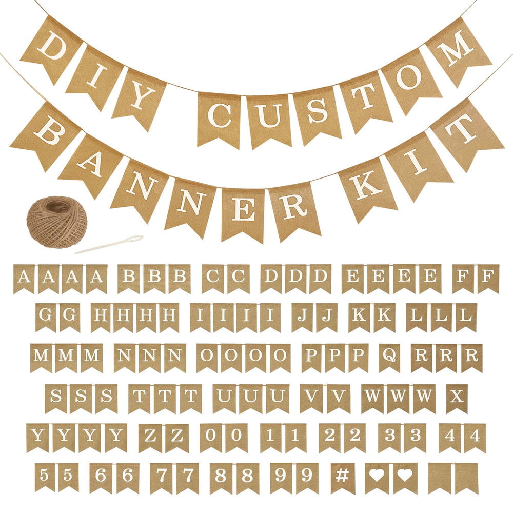Bellium Custom Banner Kit: 97 pieces for versatile party décor