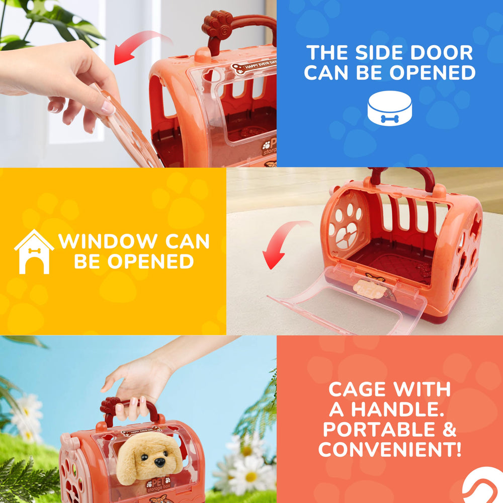 bellochiddo grooming accessories with comb and clips boosts pretend pet care