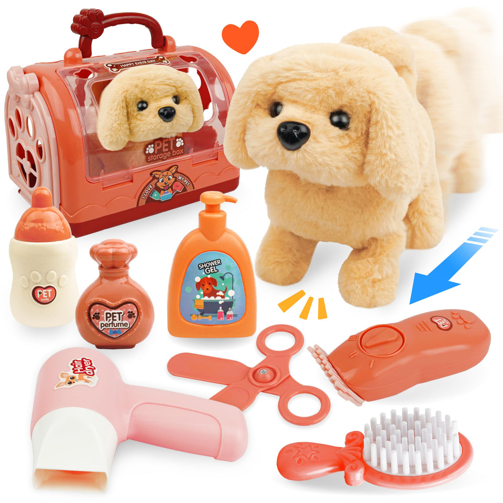bellochiddo interactive puppy walking toy engages kids with motion and sound