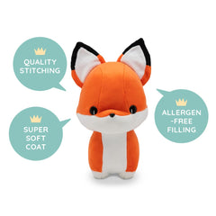 Bellzi Orange Fox plush cuddly pose makes hugs and imaginative play easy
