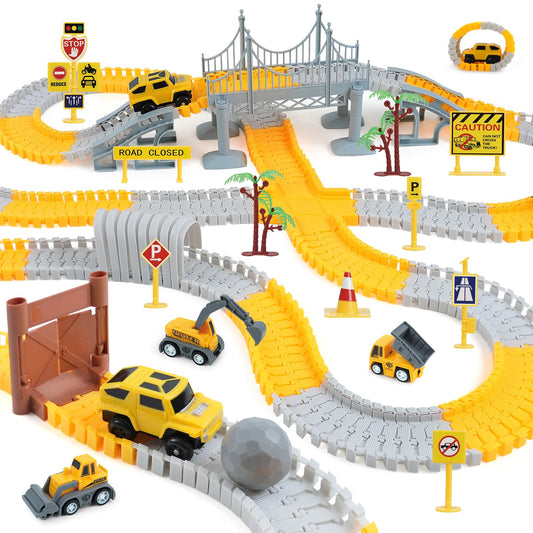BEMITON construction track bridge for dynamic play and racing scenes