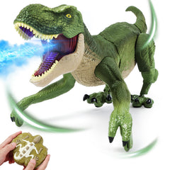 BEMITON Remote Control Dinosaur walking action for imaginative family play.