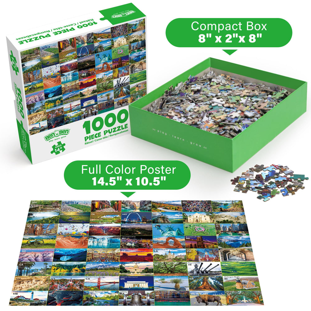 BenBen 1000-piece puzzle of Alcatraz for dramatic, engaging storytelling moments