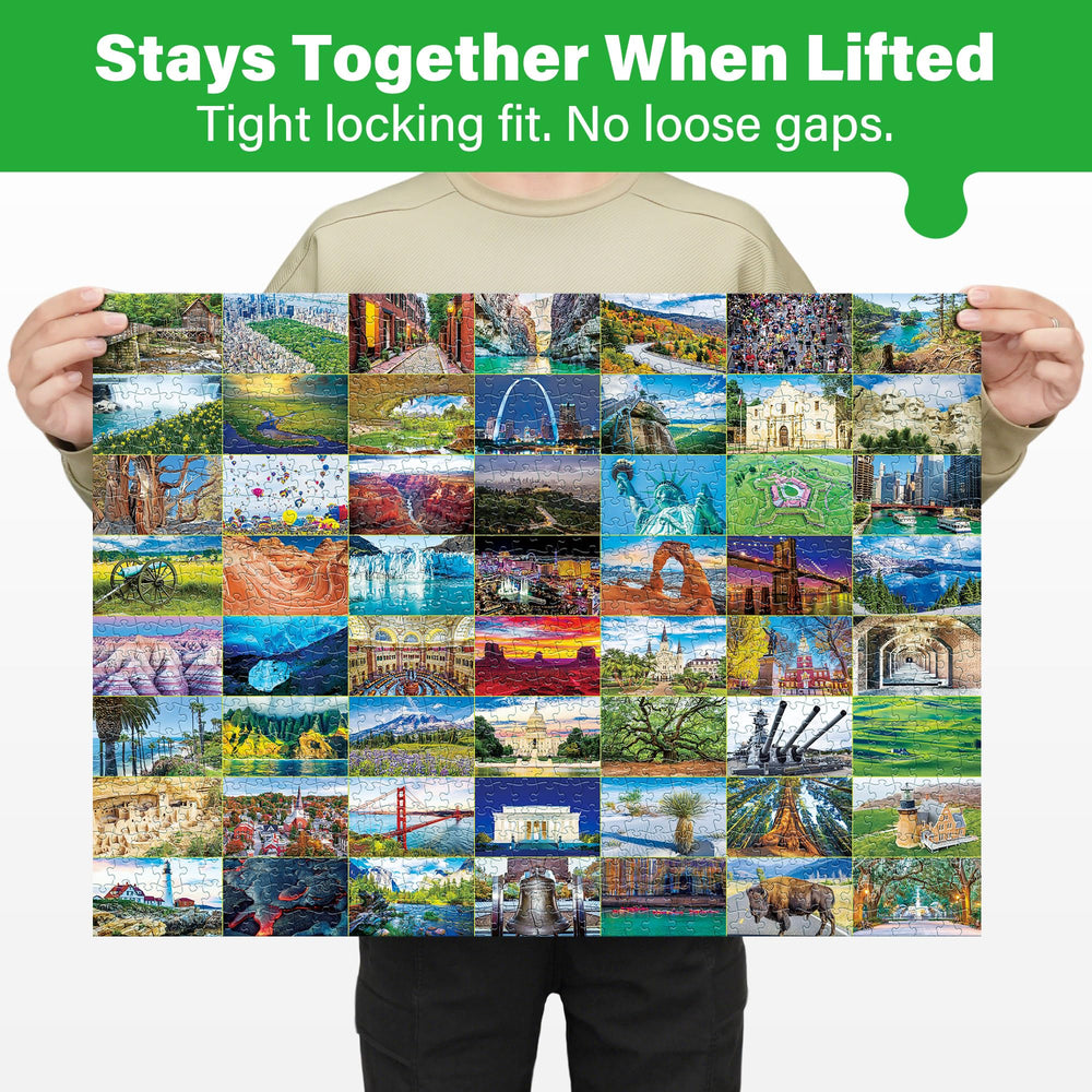 BenBen 1000-piece puzzle of Yellowstone National Park for mindful, relaxing concentration