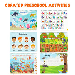 BenBen Busy Book activity page animals, colors, and shapes exploration