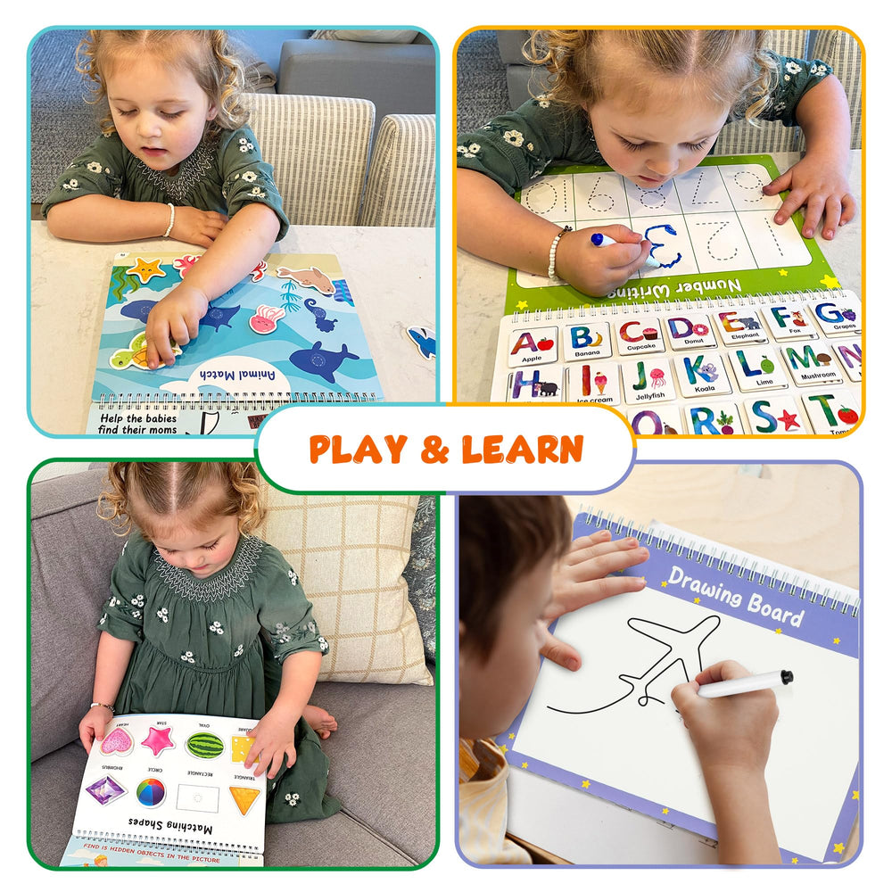 BenBen Busy Book colors and shapes page for sorting practice