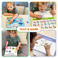 BenBen Busy Book colors and shapes page for sorting practice