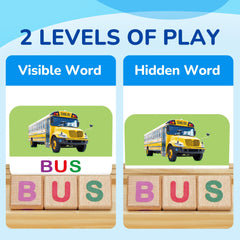 BenBen Level 1 cards showing image and word for beginners