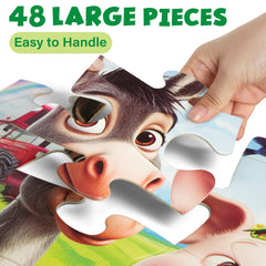 BenBen floor puzzle shows a bright 2x3 ft farm scene for engagement.