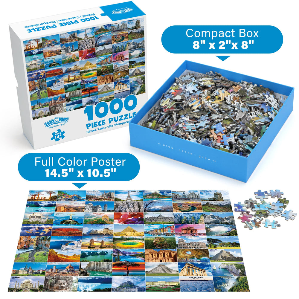 BenBen puzzle Yellowstone thermal scene invites calm patient problem solving