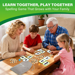 BenBen Wooden Letter Tiles for tactile spelling practice and hands-on learning.