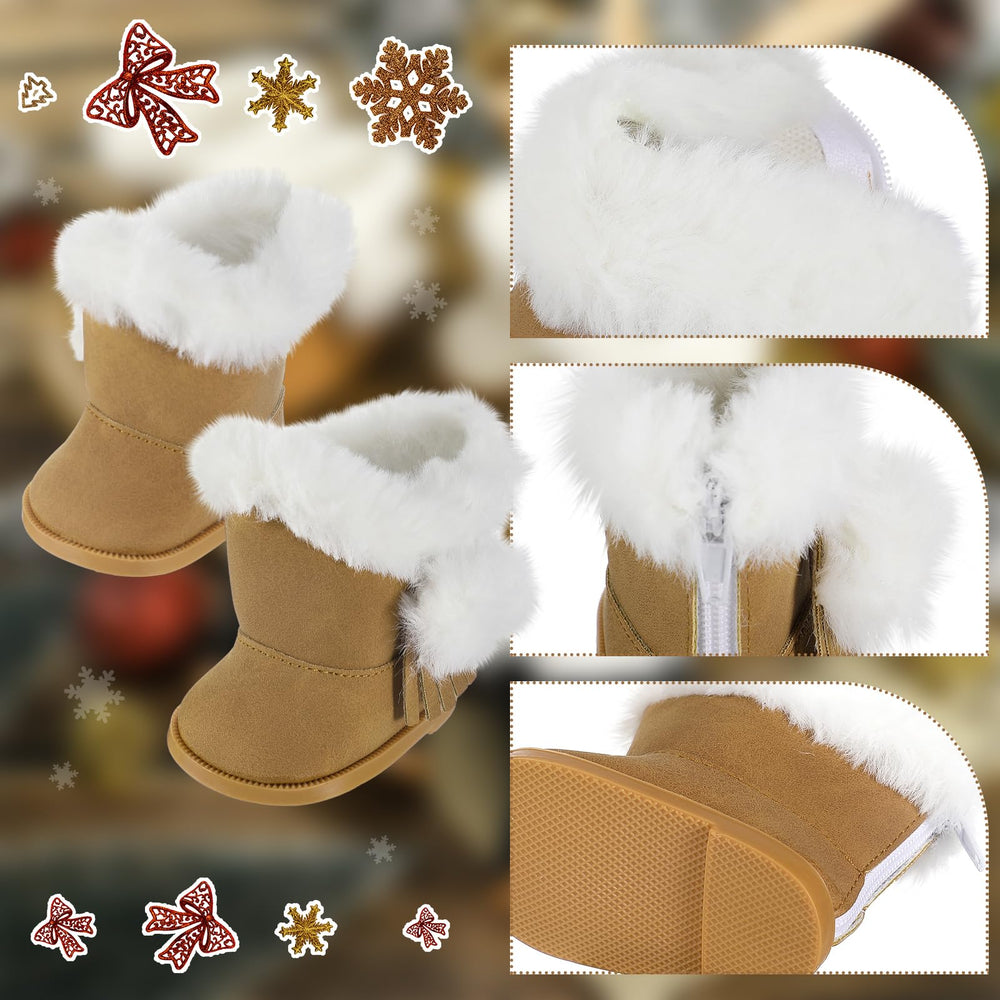 Bencailor PU leather doll shoes close-up, durable for daily dress-up