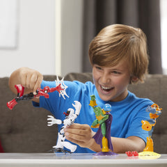 Bend and Flex collection pose set featuring Spider-Man and allies