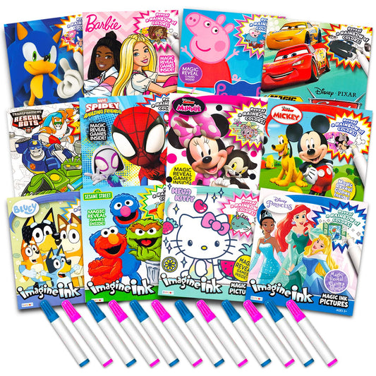 Bendon Sonic the Hedgehog Imagine Ink book for mess-free coloring on the go