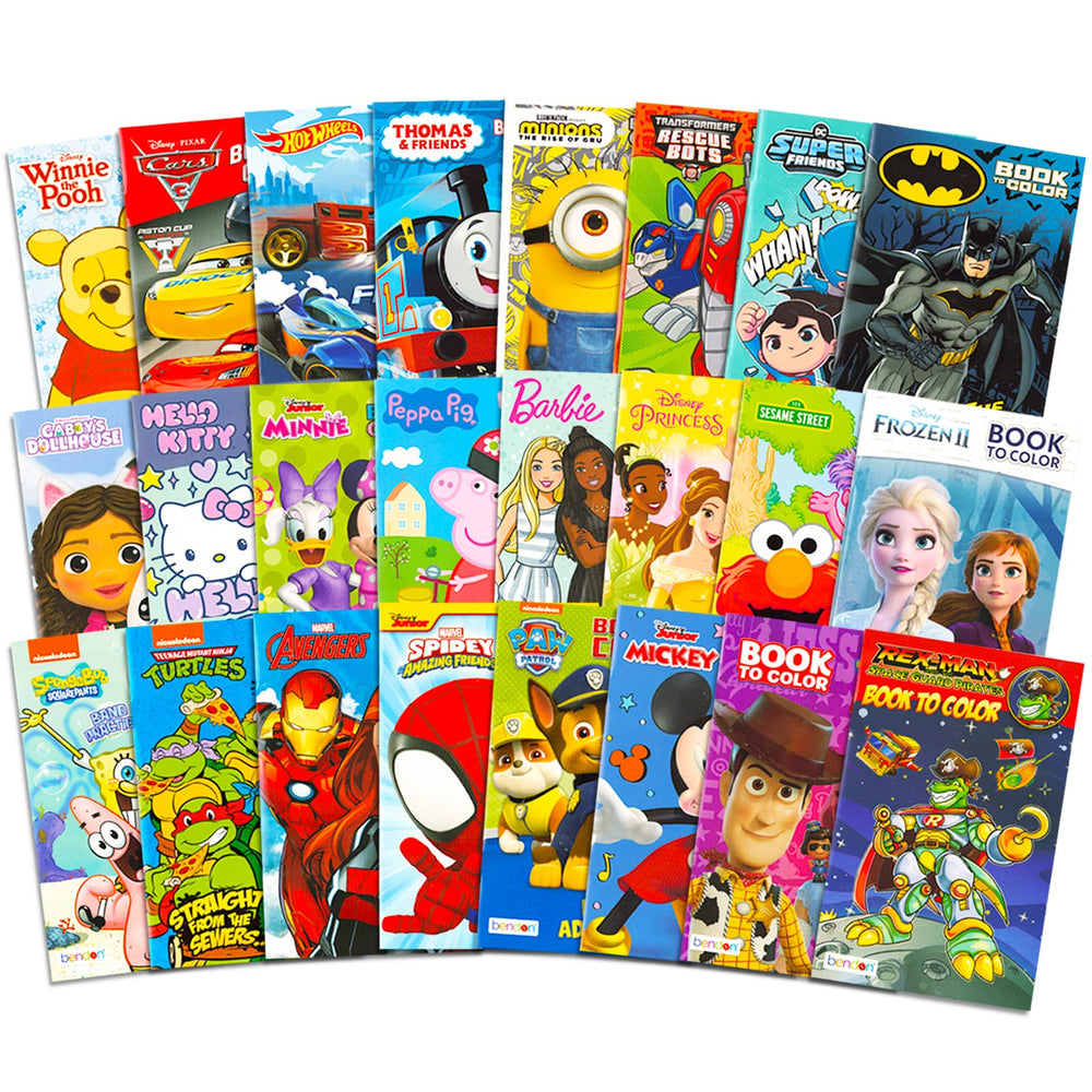 Bendon 24-pack coloring books featuring Mickey Mouse for creative play and rewards.