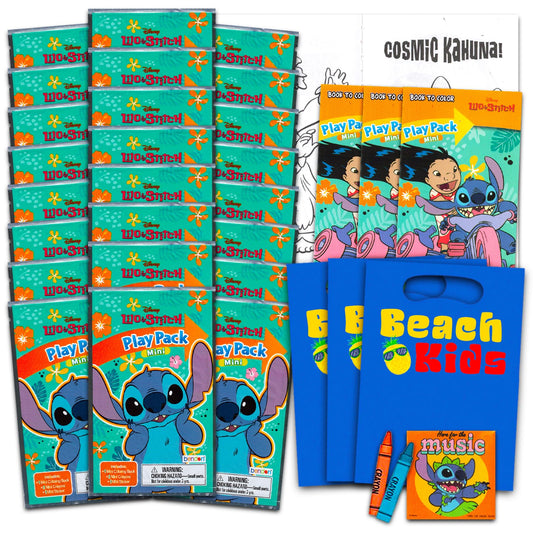 Bendon Disney Lilo and Stitch mini favor pack with coloring book and stickers for party fun.