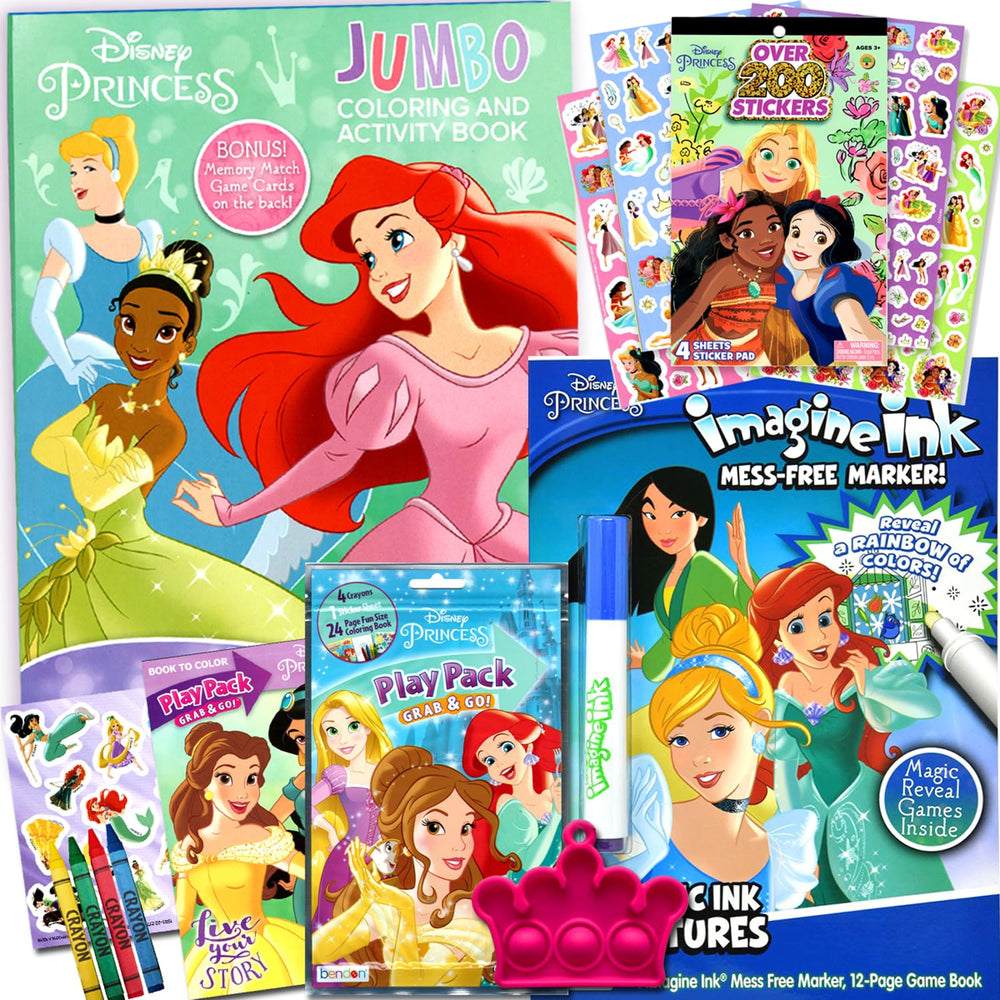 Officially licensed Disney Princess bundle packaging and contents