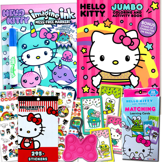 Bendon Hello Kitty coloring activity books open for creativity and focus.