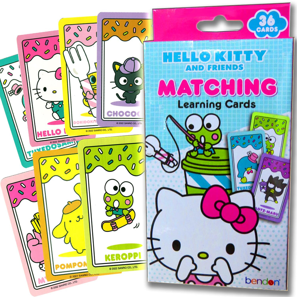 Bendon Hello Kitty coloring pages spread ready for coloring and games.
