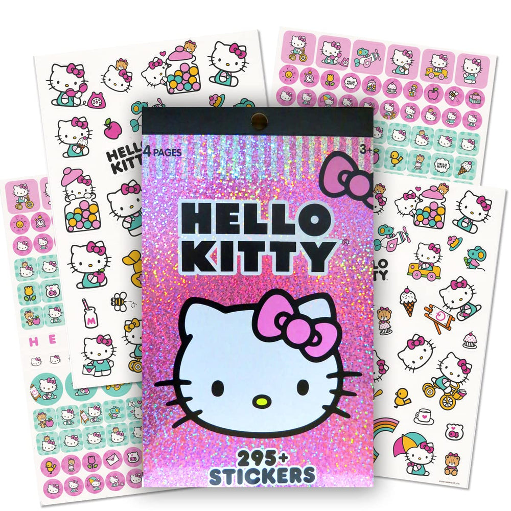 Bendon Hello Kitty sticker pad display with hundreds of stickers for decoration