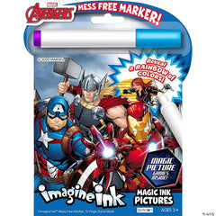 Bendon Imagine Ink pages feature boy-themed illustrations for imaginative play