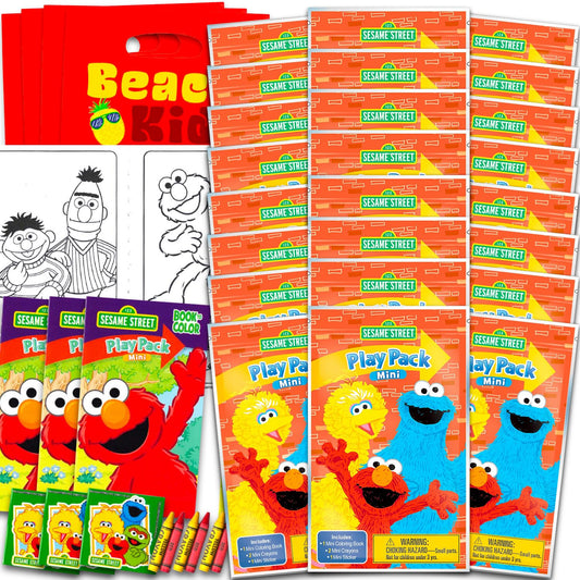 Bendon Sesame Street Elmo mini favor pack with coloring book for kids' party fun