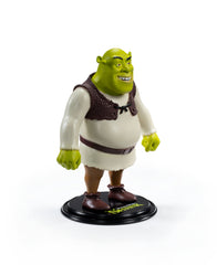 BendyFigs Shrek display-ready figure fits desks and shelves.