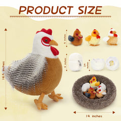 Beniny plush big chicken's cloud-soft texture provides comforting hugs.