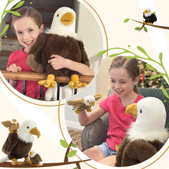 BENINY Eagle Plush Set gift-ready for animal lovers.
