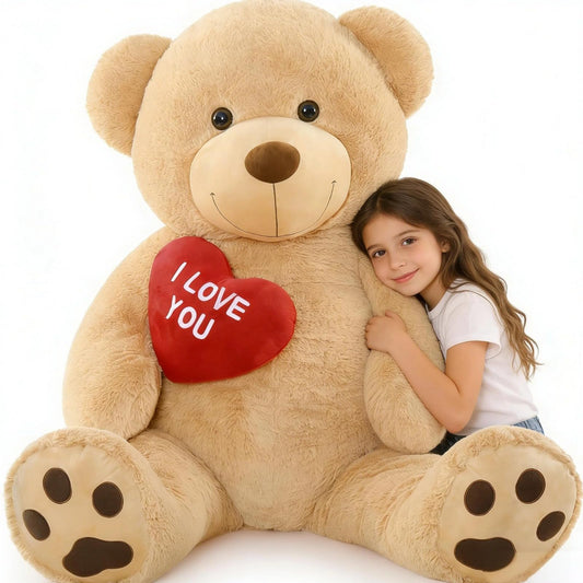 Beniny giant teddy bear 52-inch full body for cuddles and display.