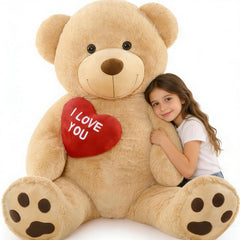 Beniny giant teddy bear 52-inch full body for cuddles and display.