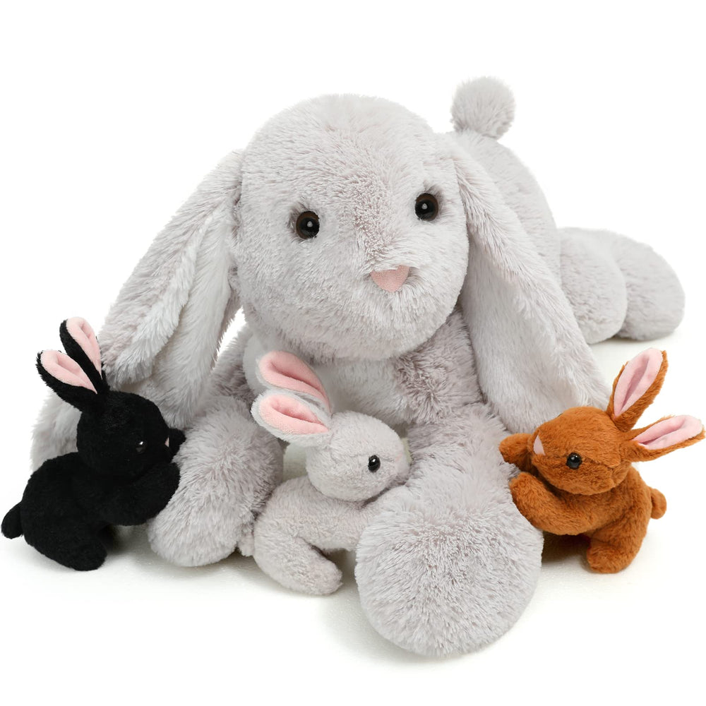 BENINY large bunny stuffed toy front view for cozy hugs