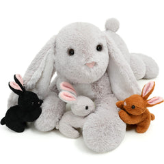 BENINY large bunny stuffed toy front view for cozy hugs