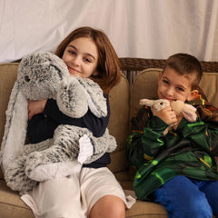 BENINY mommy bunny plush close-up highlights soft fabric and durable stitching.