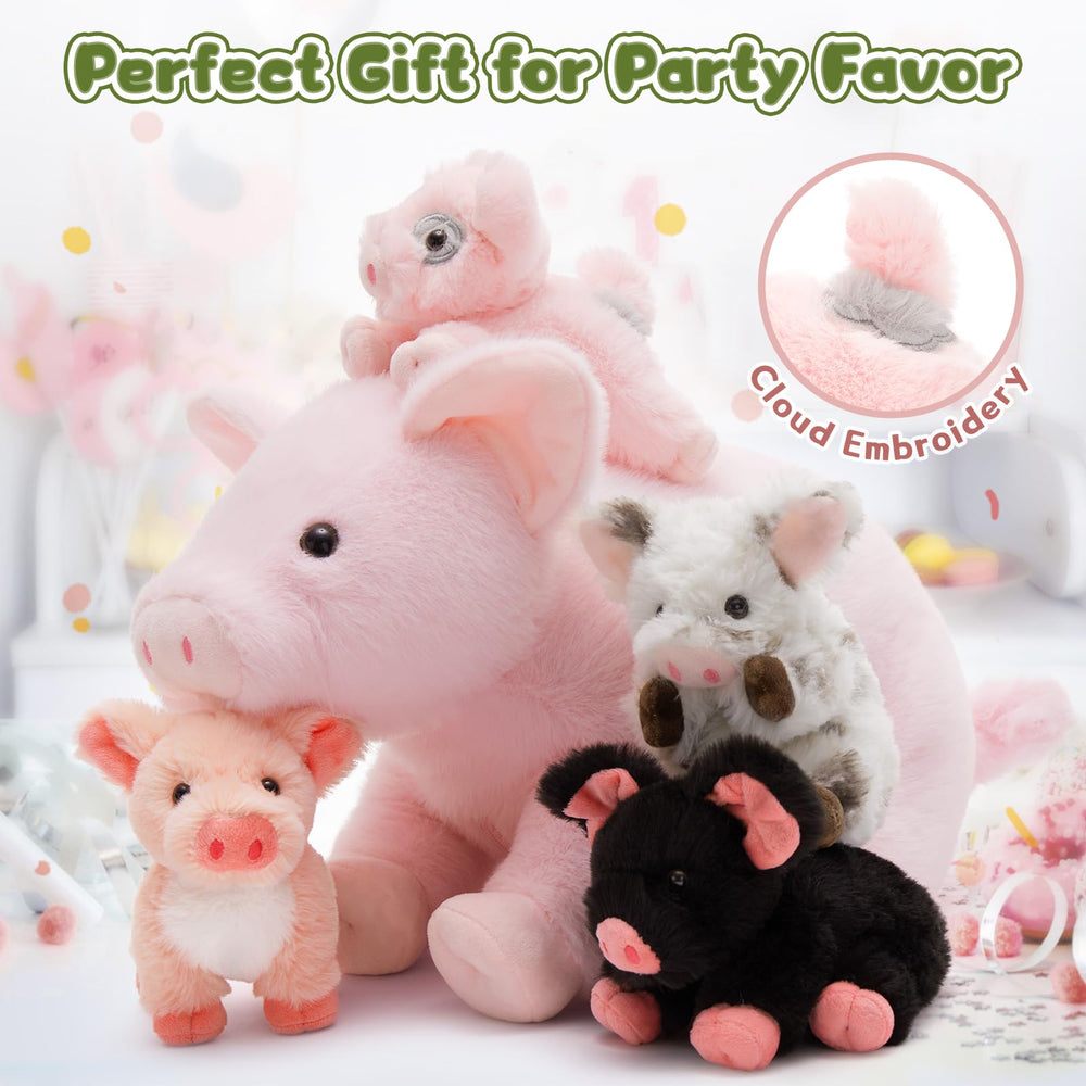 BENINY pig stuffed animal gift ready packaging, great for birthdays and baby showers.