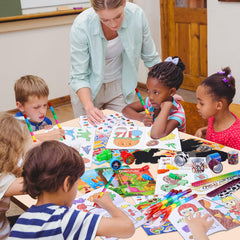 BenLouis 192Pcs color scratch gift bags for sensory party fillers