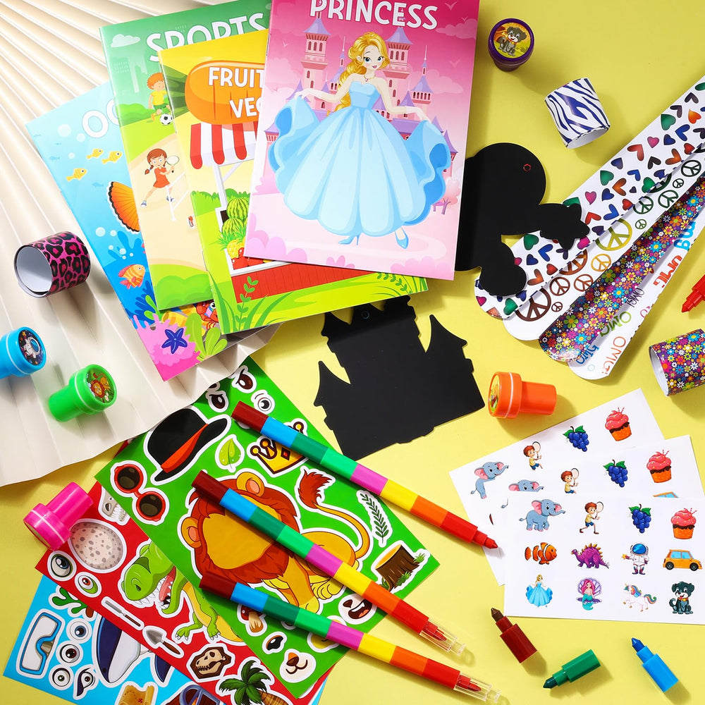 BenLouis 192Pcs stampers for quick crafts and motor skill play