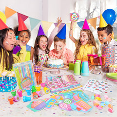 BenLouis candyland clear gift bags showcase treats attractively for gifts