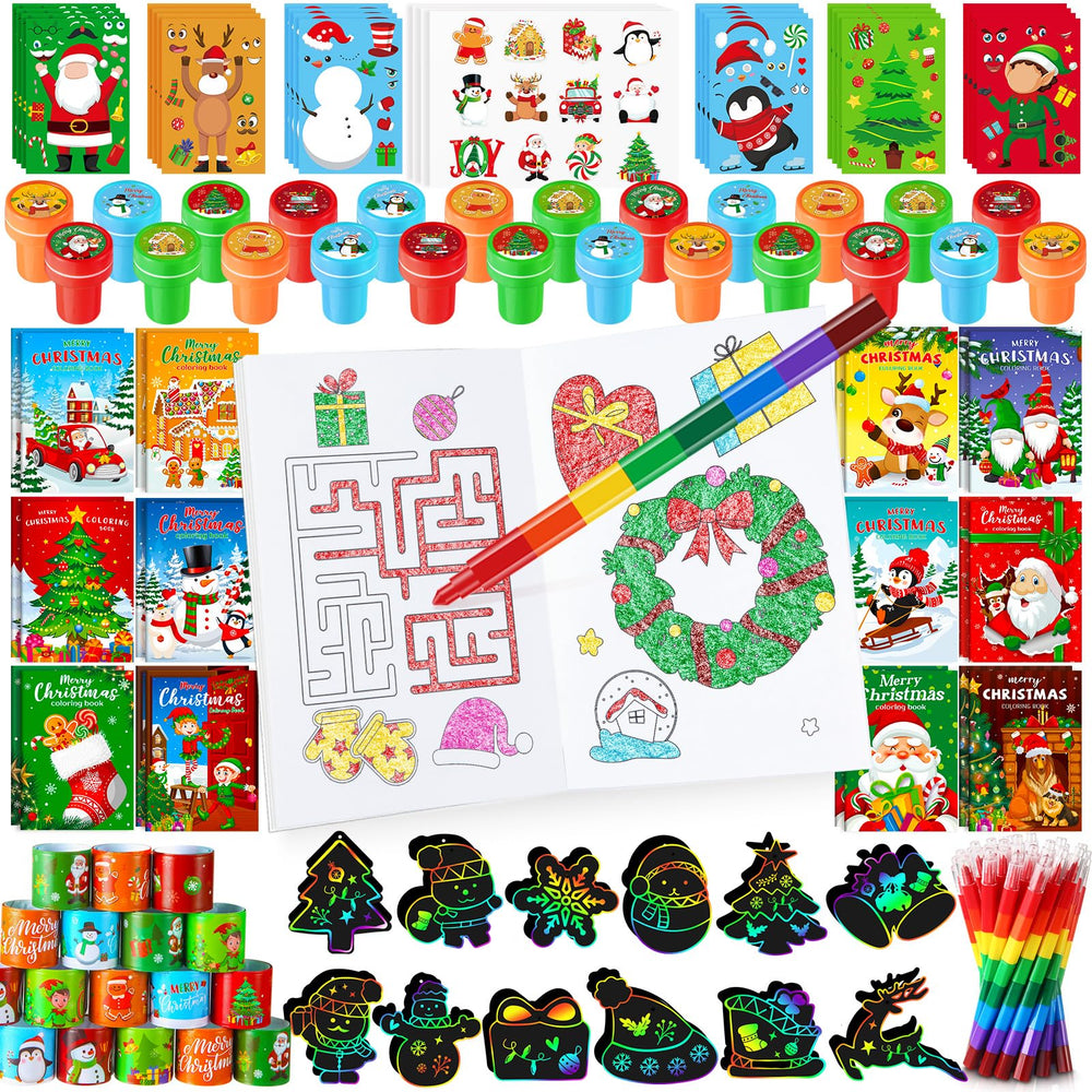 BenLouis Christmas coloring books 48-set for classroom creativity and fun
