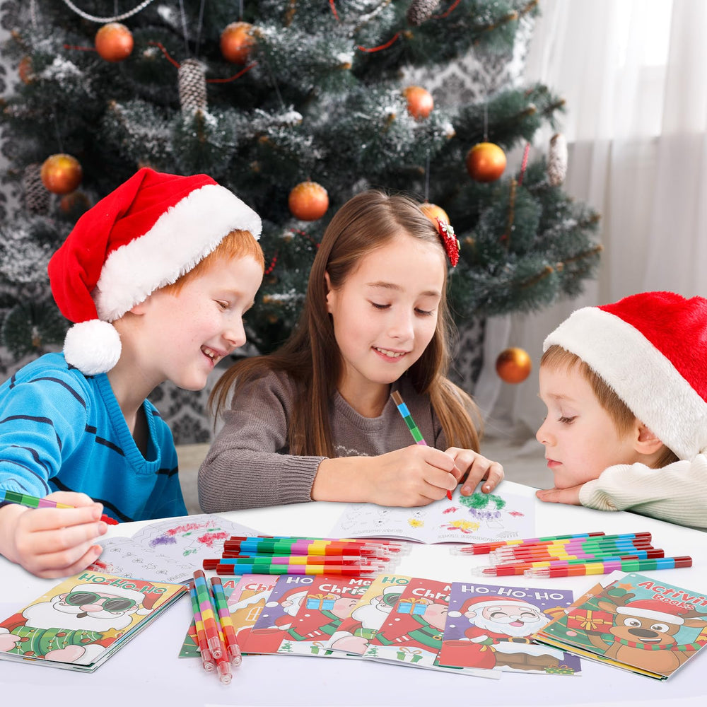 BenLouis coloring and puzzle pages from Christmas mini activity book for creativity and coordination