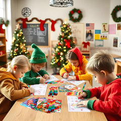 BenLouis dots to dots page from Christmas mini activity book for early counting skills