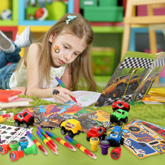 BenLouis monster truck make-a-face stickers spark creative party moments.