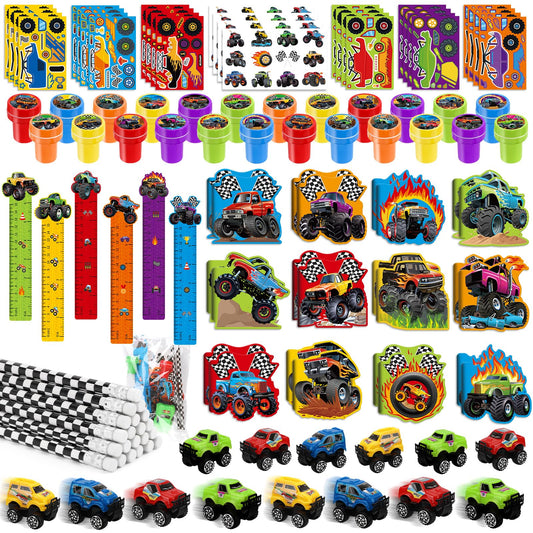 BenLouis monster truck mini notebooks for party favors and school notes