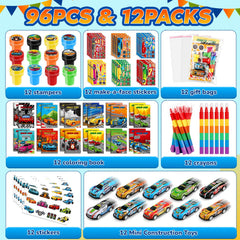 BenLouis race car crayons provide smooth coloring and quick cleanup.