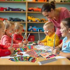 BenLouis race car DIY stickers for creative projects