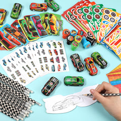 BenLouis race car stickers to brighten desks and crafts