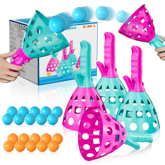 Bennol outdoor game with 20 balls ready for extended active play.