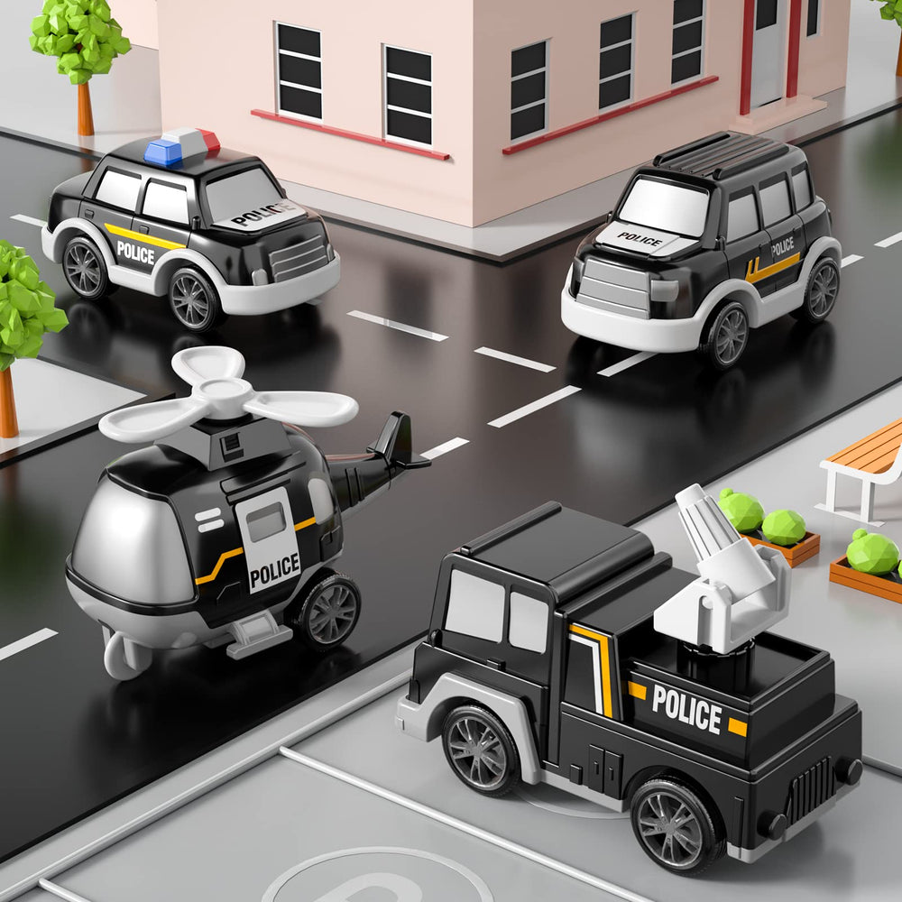 Bennol Police Truck fits small hands for growing motor skills.