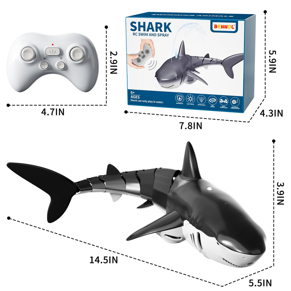 Bennol RC Shark made of BPA-free ABS for kid-safe quality.