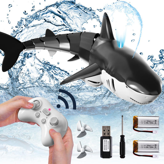 Bennol RC Shark with lifelike design for realistic pool play.